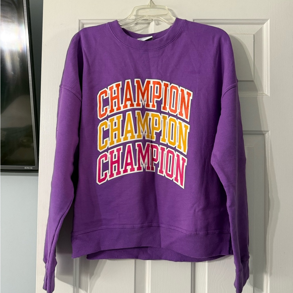 Champion Women's Bold Purple Sweatshirt